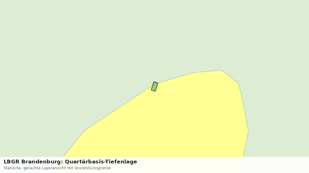 Statische Kartenansicht: LBGR Brandenburg: Quartärbasis-Tiefenlage