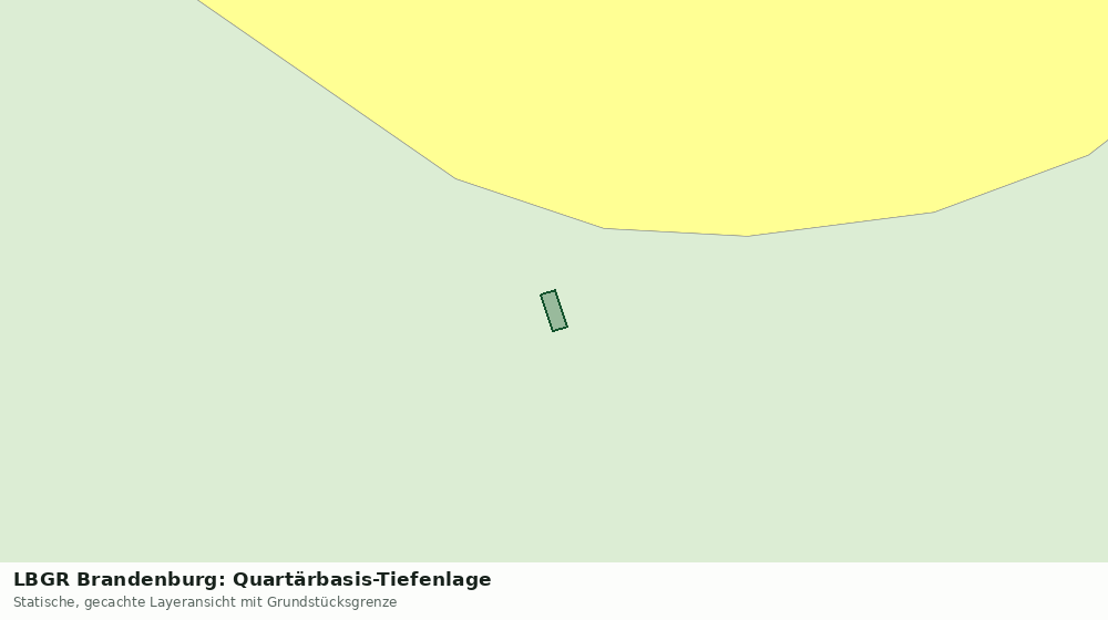 Statische Kartenansicht: LBGR Brandenburg: Quartärbasis-Tiefenlage