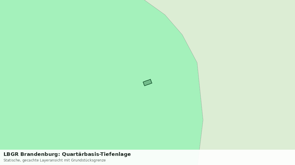 Statische Kartenansicht: LBGR Brandenburg: Quartärbasis-Tiefenlage