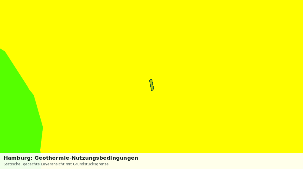 Statische Kartenansicht: Hamburg: Geothermie-Nutzungsbedingungen