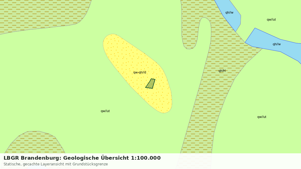 Statische Kartenansicht: LBGR Brandenburg: Geologische Übersicht 1:100.000