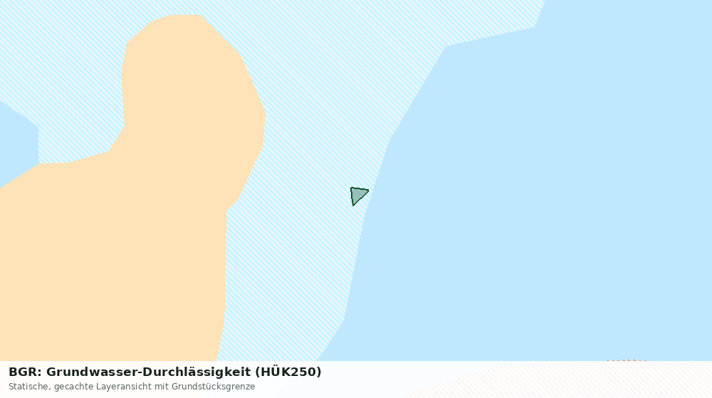 Statische Kartenansicht: BGR: Grundwasser-Durchlässigkeit (HÜK250)