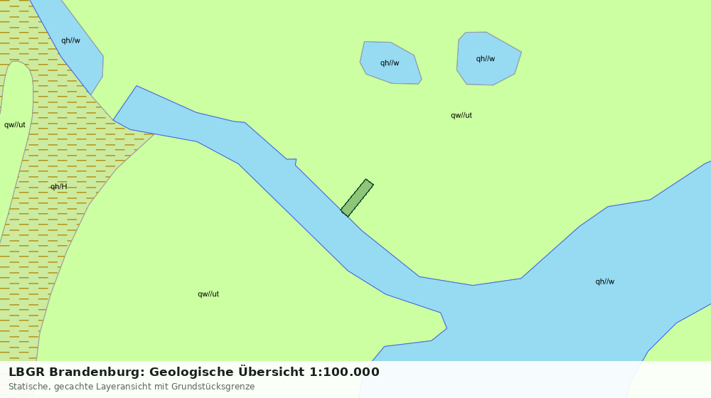 Statische Kartenansicht: LBGR Brandenburg: Geologische Übersicht 1:100.000