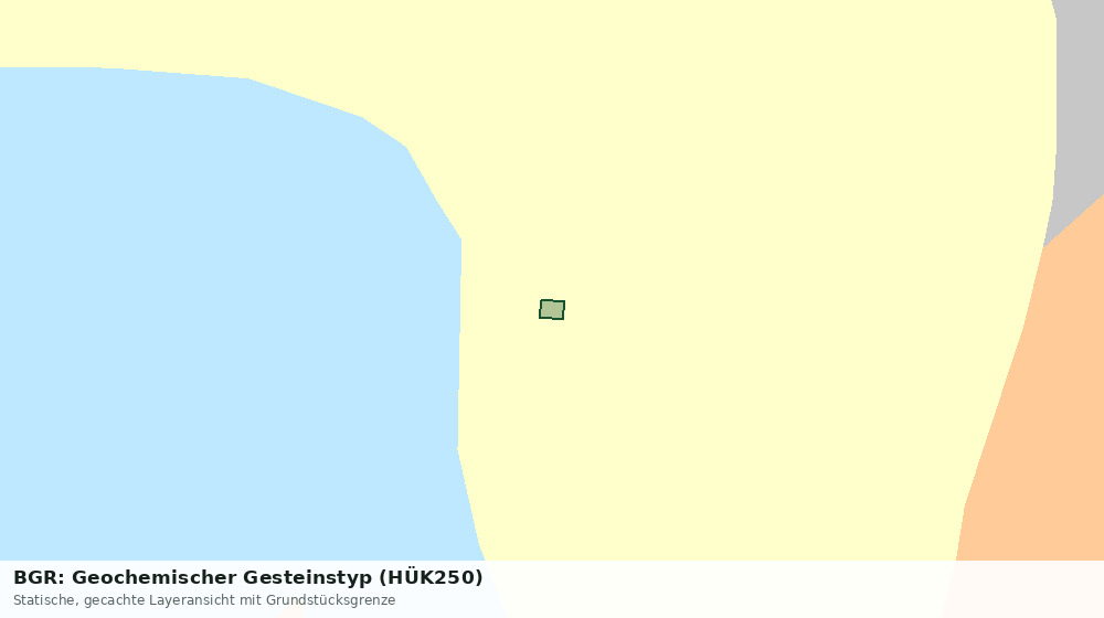 Statische Kartenansicht: BGR: Geochemischer Gesteinstyp (HÜK250)