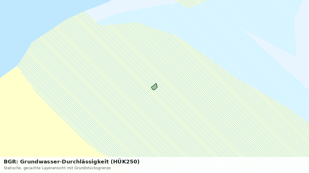 Statische Kartenansicht: BGR: Grundwasser-Durchlässigkeit (HÜK250)