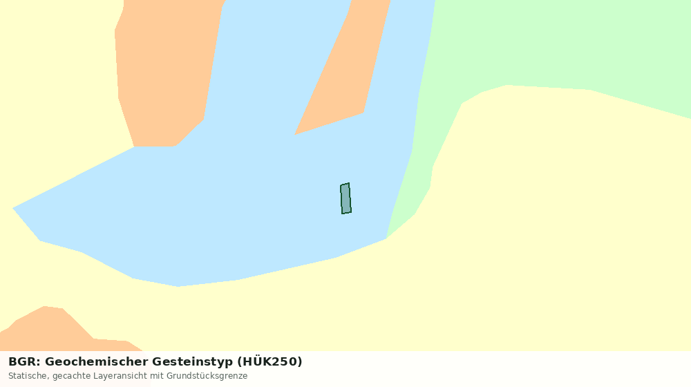 Statische Kartenansicht: BGR: Geochemischer Gesteinstyp (HÜK250)