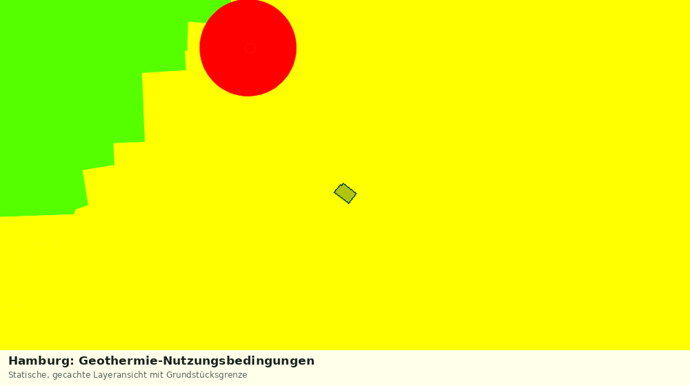 Statische Kartenansicht: Hamburg: Geothermie-Nutzungsbedingungen