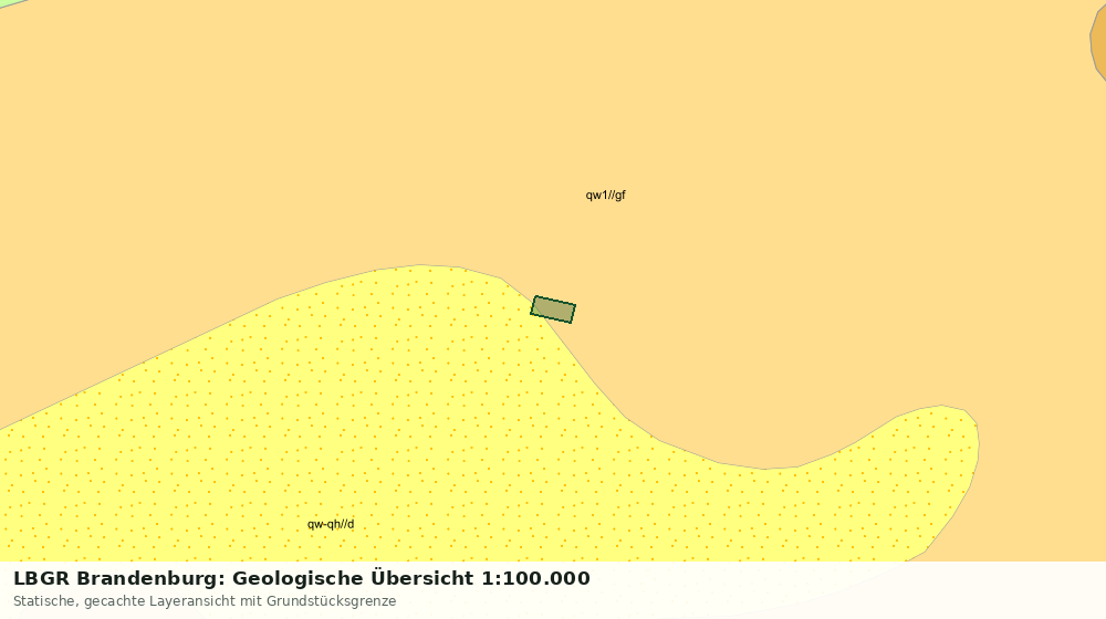 Statische Kartenansicht: LBGR Brandenburg: Geologische Übersicht 1:100.000