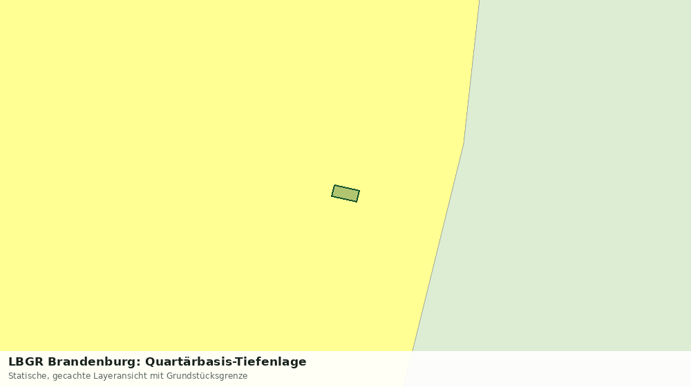 Statische Kartenansicht: LBGR Brandenburg: Quartärbasis-Tiefenlage