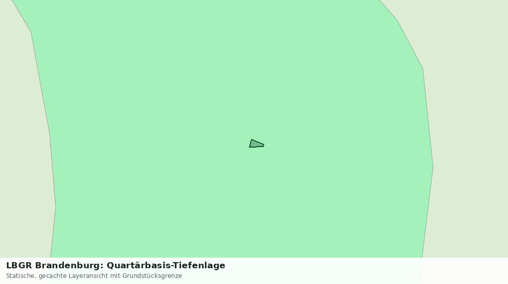 Statische Kartenansicht: LBGR Brandenburg: Quartärbasis-Tiefenlage