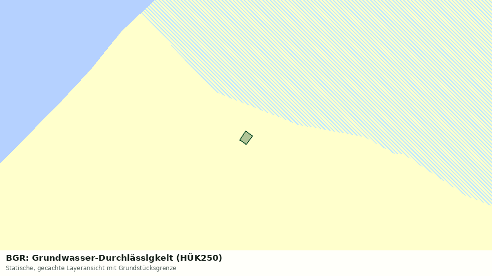 Statische Kartenansicht: BGR: Grundwasser-Durchlässigkeit (HÜK250)
