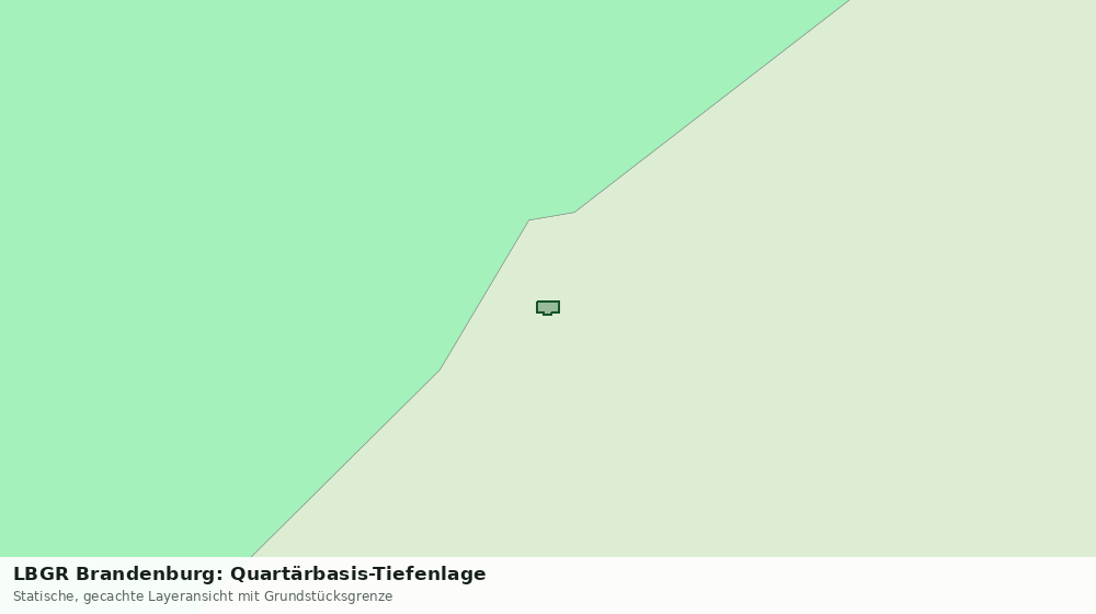 Statische Kartenansicht: LBGR Brandenburg: Quartärbasis-Tiefenlage