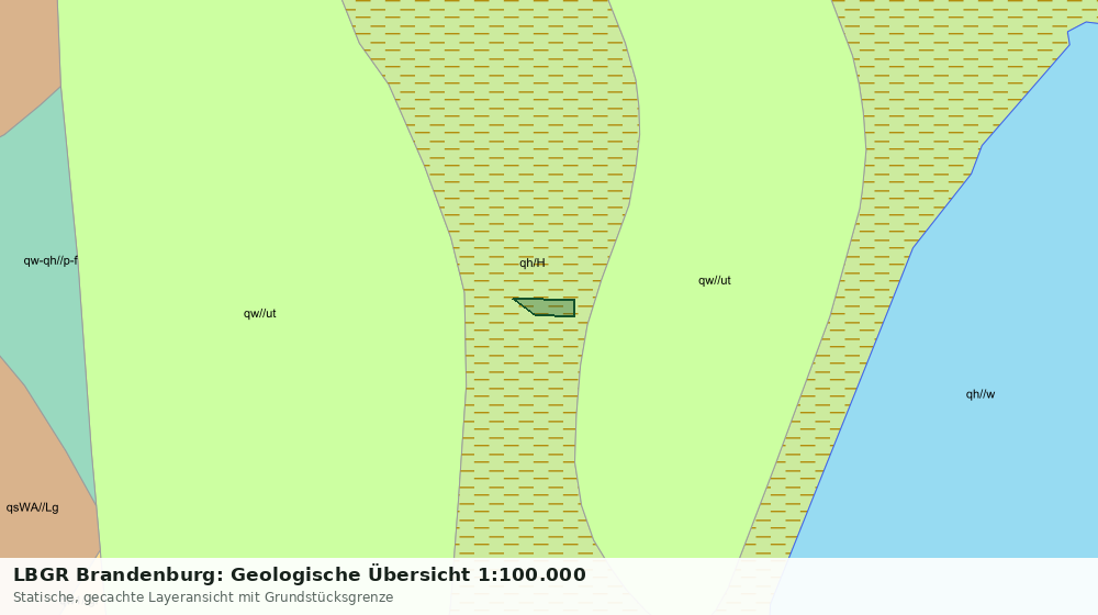 Statische Kartenansicht: LBGR Brandenburg: Geologische Übersicht 1:100.000