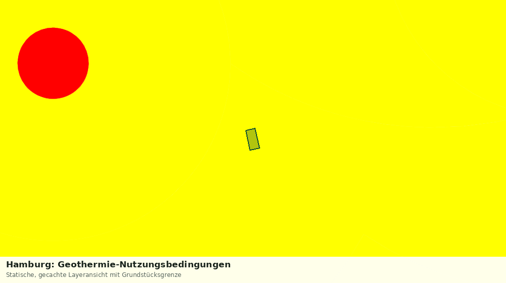 Statische Kartenansicht: Hamburg: Geothermie-Nutzungsbedingungen
