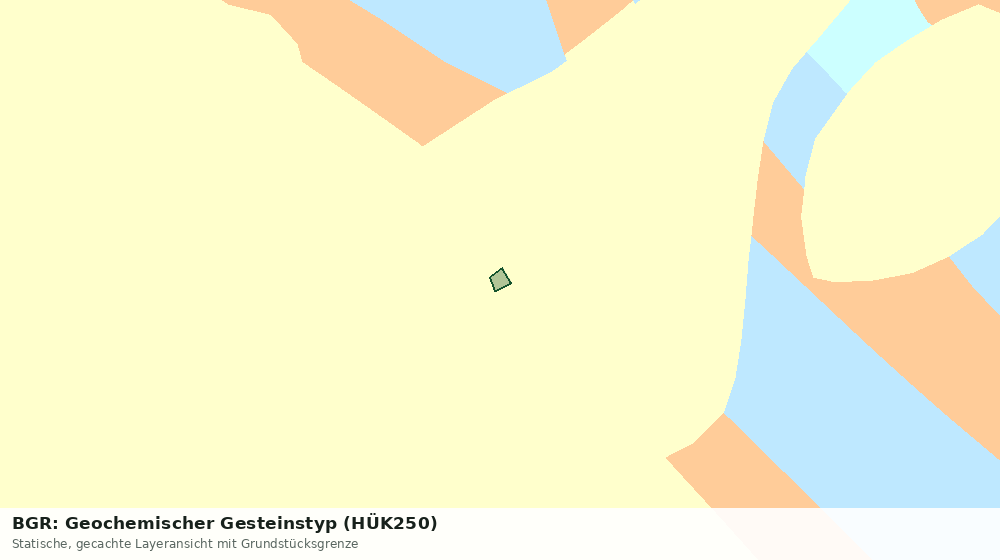 Statische Kartenansicht: BGR: Geochemischer Gesteinstyp (HÜK250)
