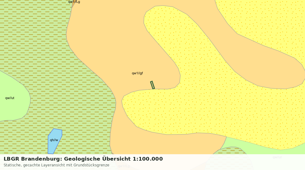 Statische Kartenansicht: LBGR Brandenburg: Geologische Übersicht 1:100.000