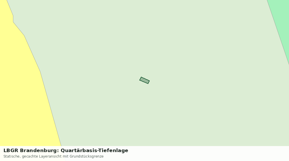 Statische Kartenansicht: LBGR Brandenburg: Quartärbasis-Tiefenlage