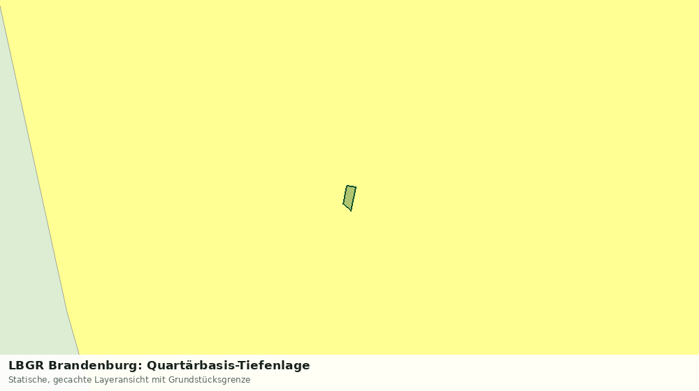 Statische Kartenansicht: LBGR Brandenburg: Quartärbasis-Tiefenlage