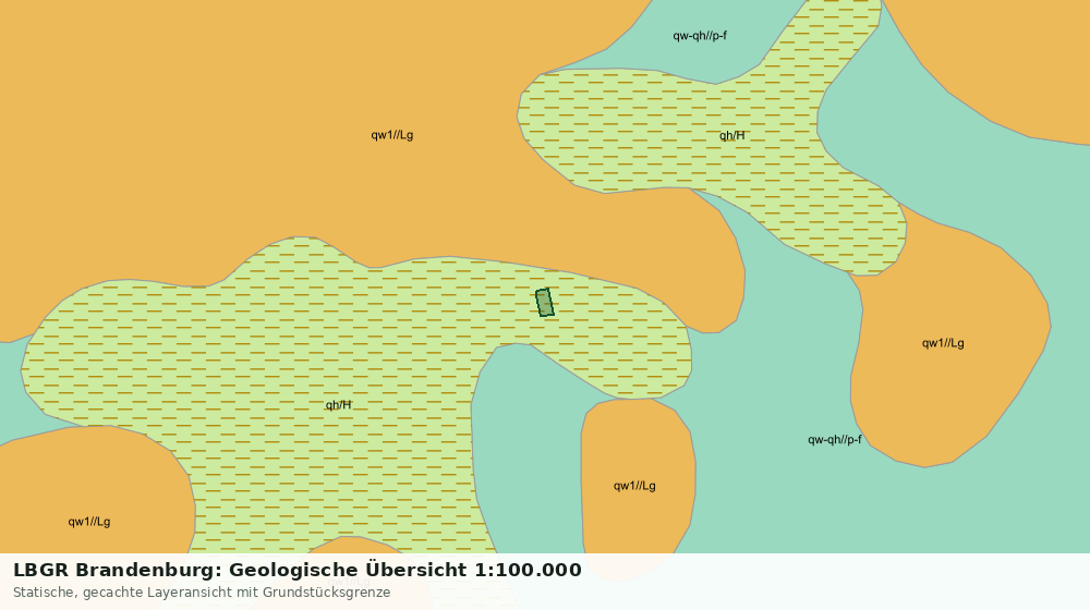 Statische Kartenansicht: LBGR Brandenburg: Geologische Übersicht 1:100.000