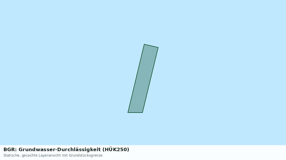 Statische Kartenansicht: BGR: Grundwasser-Durchlässigkeit (HÜK250)