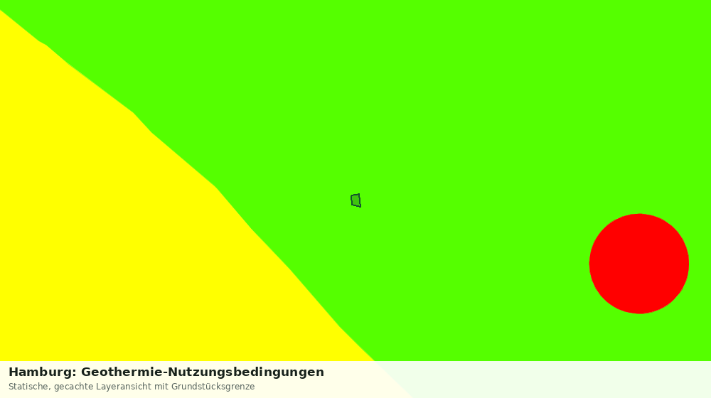 Statische Kartenansicht: Hamburg: Geothermie-Nutzungsbedingungen