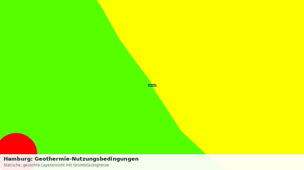 Statische Kartenansicht: Hamburg: Geothermie-Nutzungsbedingungen