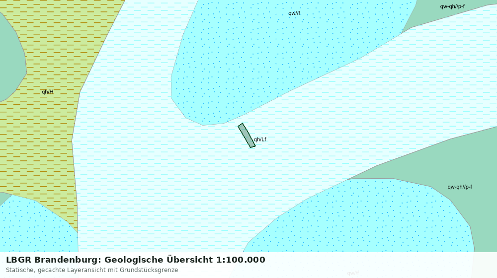 Statische Kartenansicht: LBGR Brandenburg: Geologische Übersicht 1:100.000