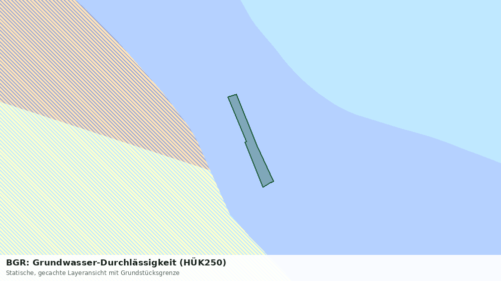 Statische Kartenansicht: BGR: Grundwasser-Durchlässigkeit (HÜK250)