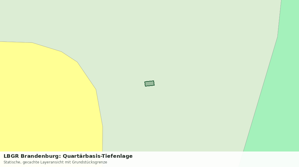 Statische Kartenansicht: LBGR Brandenburg: Quartärbasis-Tiefenlage