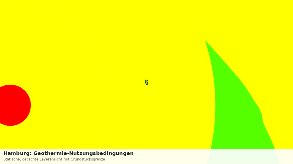 Statische Kartenansicht: Hamburg: Geothermie-Nutzungsbedingungen
