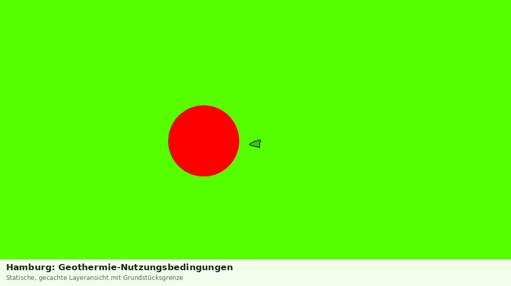 Statische Kartenansicht: Hamburg: Geothermie-Nutzungsbedingungen