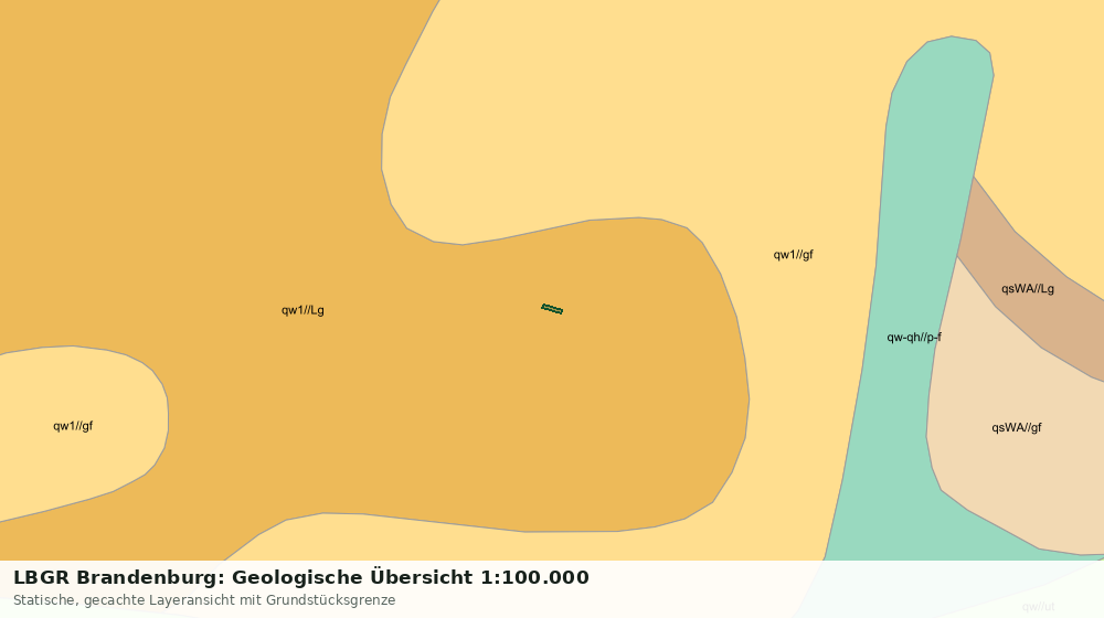 Statische Kartenansicht: LBGR Brandenburg: Geologische Übersicht 1:100.000