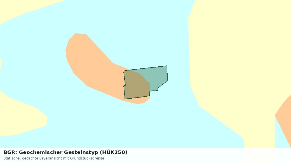 Statische Kartenansicht: BGR: Geochemischer Gesteinstyp (HÜK250)
