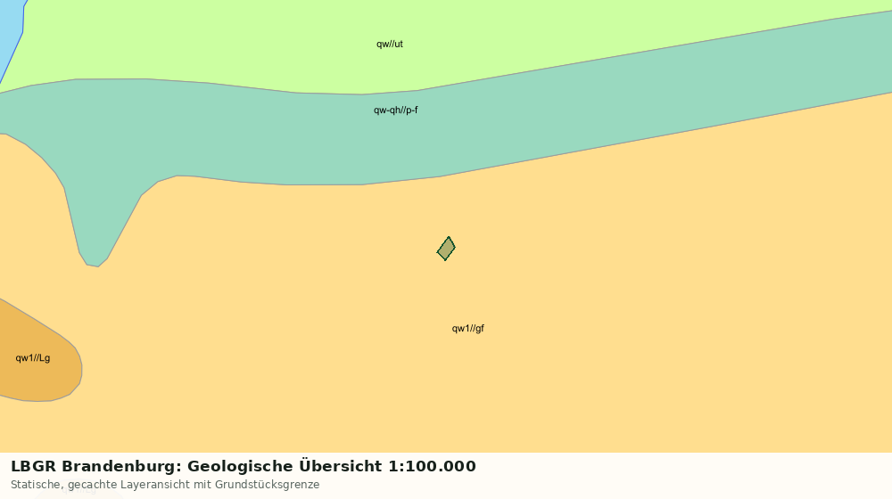 Statische Kartenansicht: LBGR Brandenburg: Geologische Übersicht 1:100.000