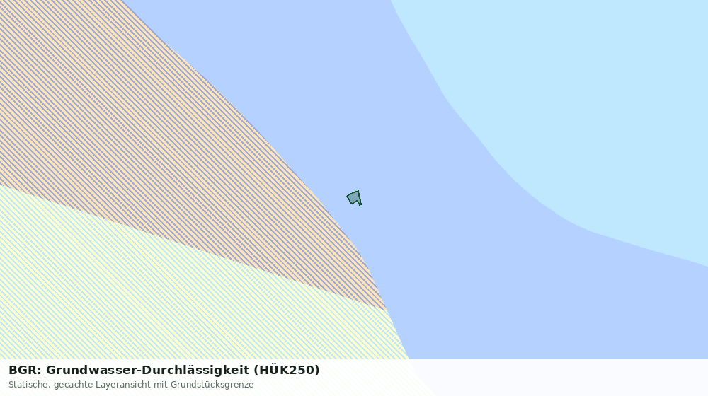 Statische Kartenansicht: BGR: Grundwasser-Durchlässigkeit (HÜK250)