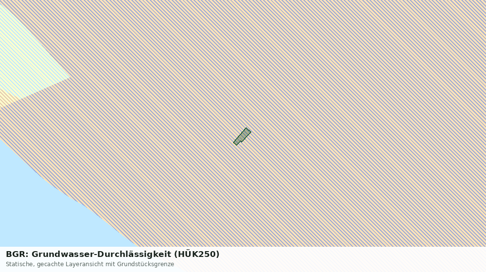 Statische Kartenansicht: BGR: Grundwasser-Durchlässigkeit (HÜK250)