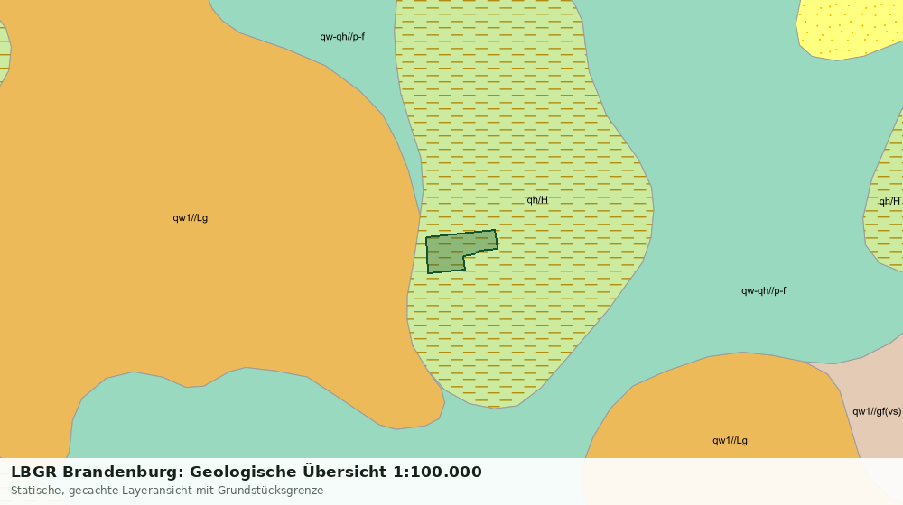 Statische Kartenansicht: LBGR Brandenburg: Geologische Übersicht 1:100.000