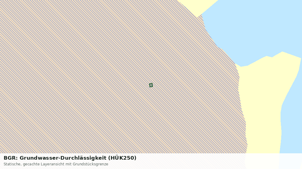 Statische Kartenansicht: BGR: Grundwasser-Durchlässigkeit (HÜK250)