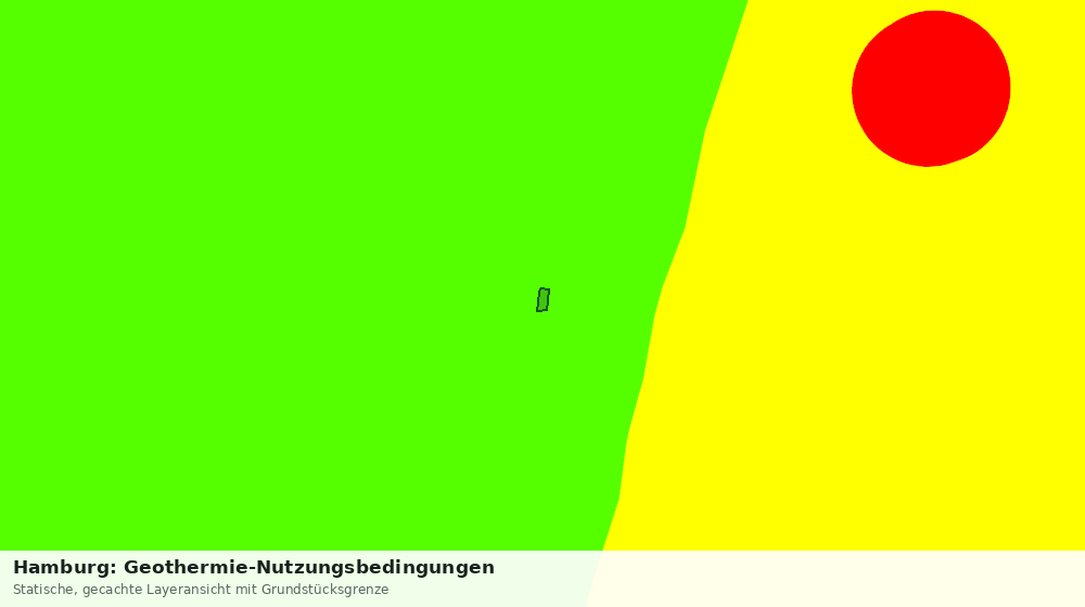 Statische Kartenansicht: Hamburg: Geothermie-Nutzungsbedingungen