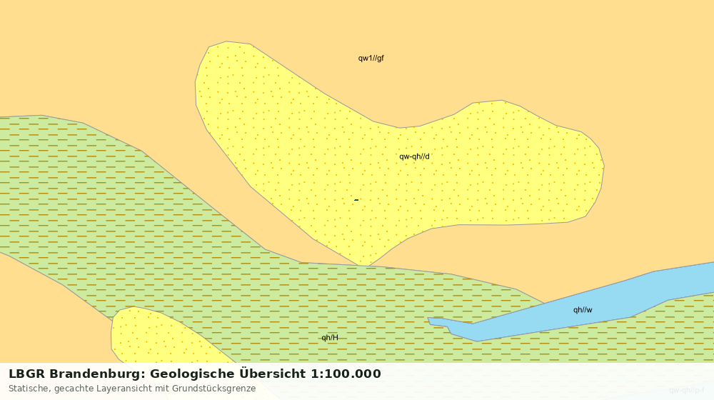 Statische Kartenansicht: LBGR Brandenburg: Geologische Übersicht 1:100.000
