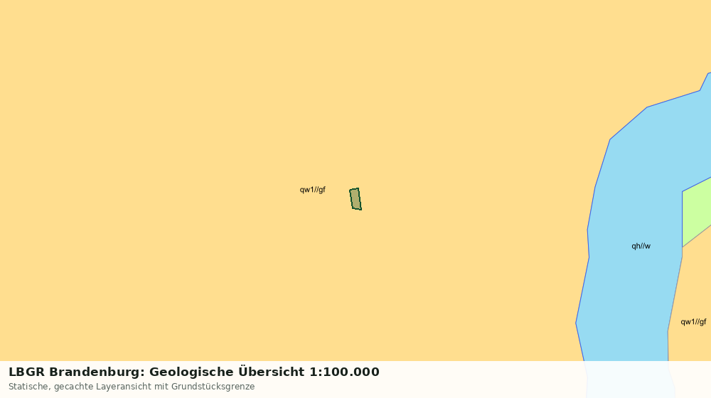 Statische Kartenansicht: LBGR Brandenburg: Geologische Übersicht 1:100.000