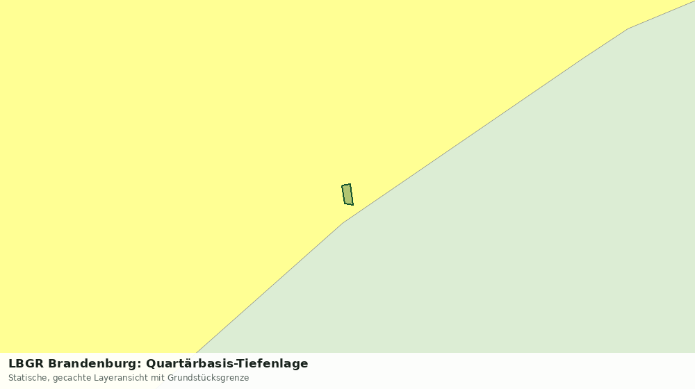 Statische Kartenansicht: LBGR Brandenburg: Quartärbasis-Tiefenlage
