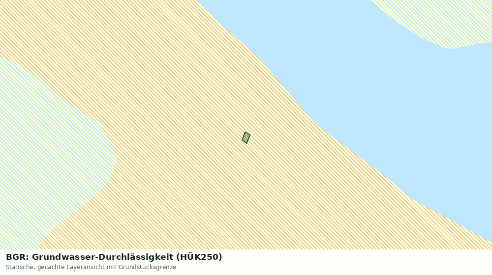 Statische Kartenansicht: BGR: Grundwasser-Durchlässigkeit (HÜK250)