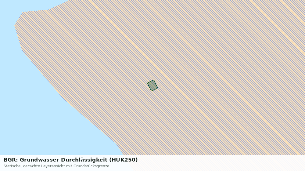 Statische Kartenansicht: BGR: Grundwasser-Durchlässigkeit (HÜK250)
