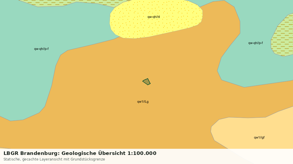 Statische Kartenansicht: LBGR Brandenburg: Geologische Übersicht 1:100.000