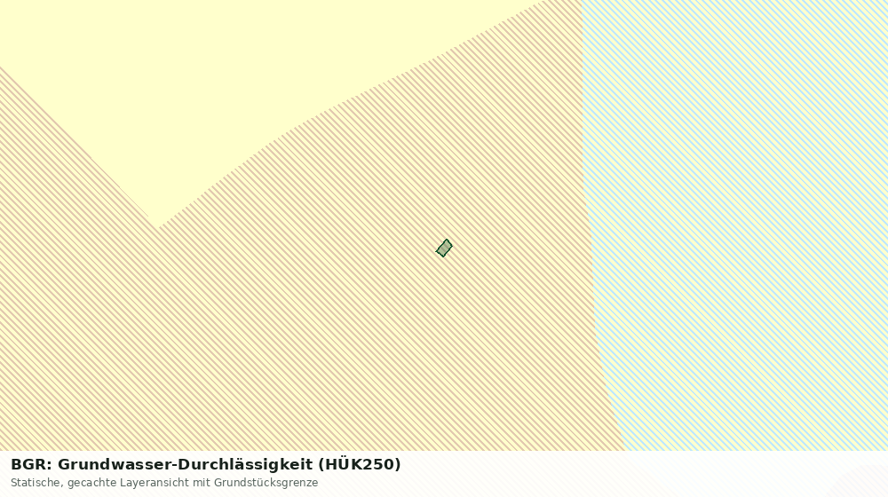 Statische Kartenansicht: BGR: Grundwasser-Durchlässigkeit (HÜK250)