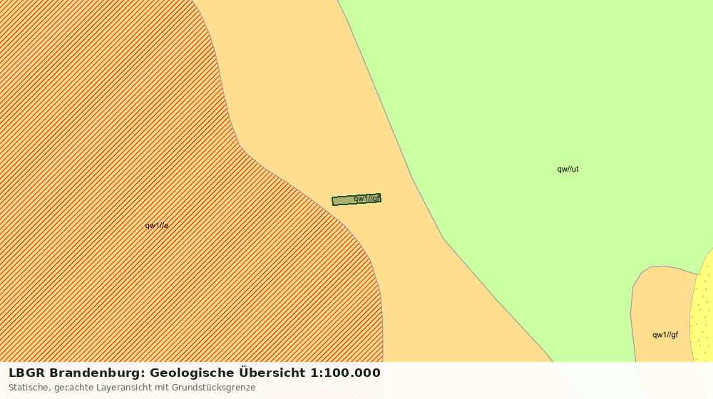 Statische Kartenansicht: LBGR Brandenburg: Geologische Übersicht 1:100.000