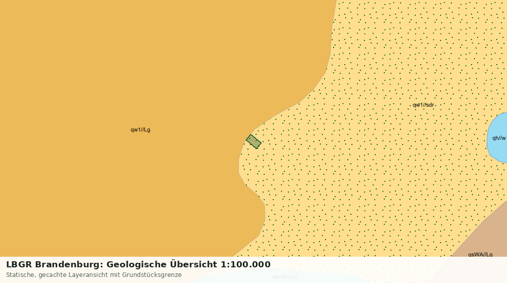Statische Kartenansicht: LBGR Brandenburg: Geologische Übersicht 1:100.000