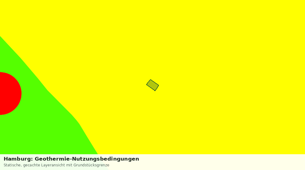 Statische Kartenansicht: Hamburg: Geothermie-Nutzungsbedingungen