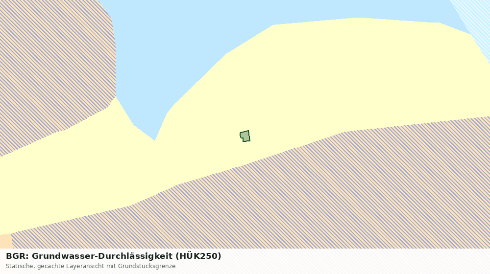 Statische Kartenansicht: BGR: Grundwasser-Durchlässigkeit (HÜK250)